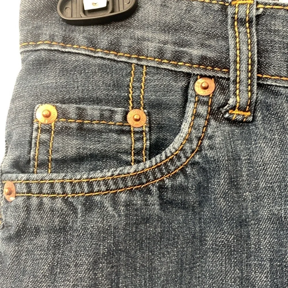 Levis 514 Straight Leg Boys Jeans Dark Wash Denim Size 12 Regular 26x26 Blue‎